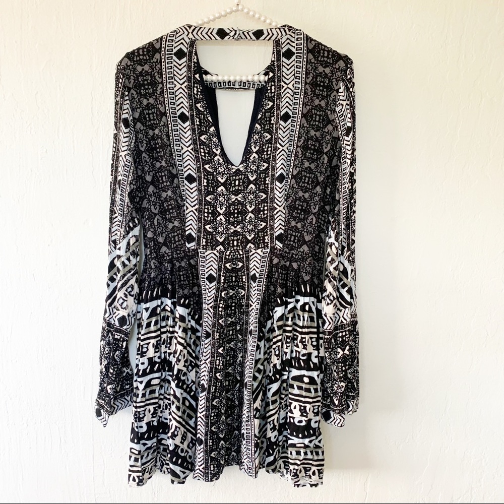 Free People Tegan Border Printed Mini Dress - Picture 7 of 13